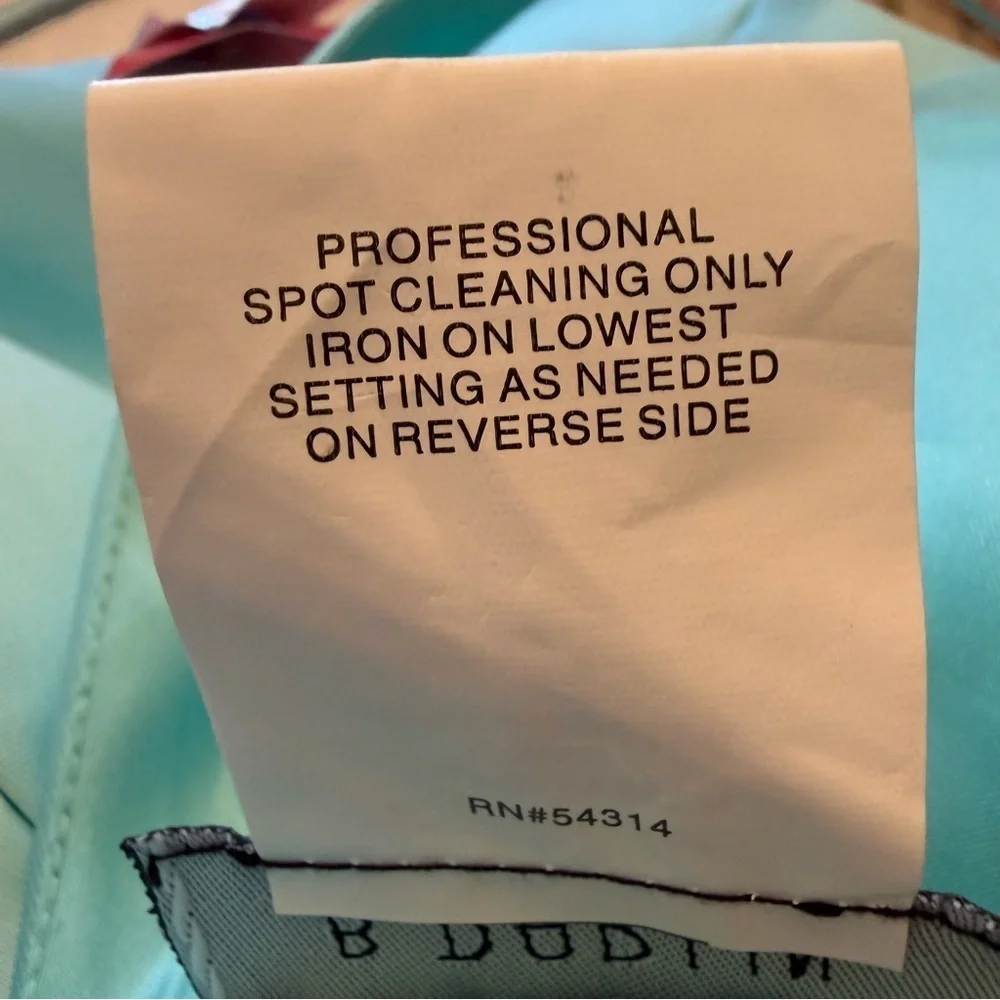 B. Darlin Aqua Teal Satin Maxi Gown Dress Size 11/12 Formal Prom